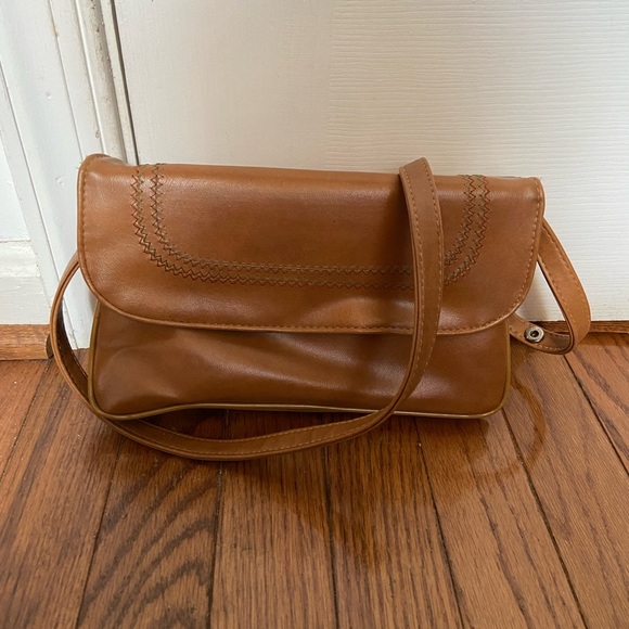 Vintage Mr. Ralph Leather Crossbody Adjustable Strap, Made in British Hong Kong - Picture 1 of 10